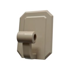 Háček samolepící QF typ 10, plast, bahama, 1ks