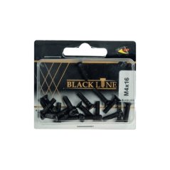 Šroub se zápustnou hlavou, M4 x 16, černý, 20ks