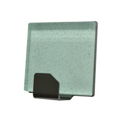 Háček samolepící QF typ 26 G2, nerez, sklo bílé s perletí, LUXURY EDITION, 1ks