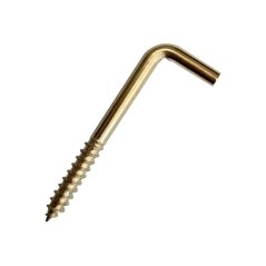 Skoba s vrutem 16x30mm, mosaz, 10ks