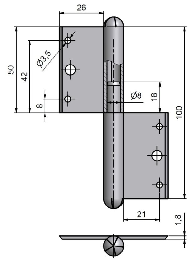 Pant okenní 100 P, znb, 1ks