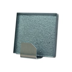Háček samolepící QF typ 26 G10, nerez, sklo šedé, LUXURY EDITION, 1ks