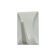 Háček samolepící QF typ 4, plast, bílý, 156ks