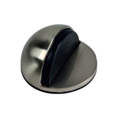 Zarážka dveřní 44x25 mm, samolepicí, broušený nerez, 1ks