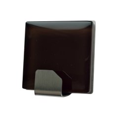 Háček samolepící QF typ 26 G5, nerez, sklo hnědé, LUXURY EDITION, 1ks