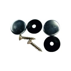 Šroub zrcadlový 4x25 + krytka 20 Al, 4 ks