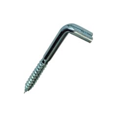 Skoba s vrutem a plochou drážkou 11x30mm, zinek bílý, 1ks