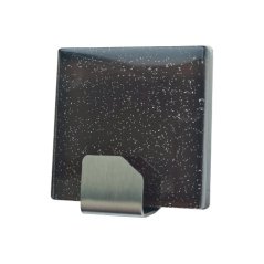 Háček samolepící QF typ 26 G6, nerez, sklo hnědé s perletí, LUXURY EDITION, 1ks