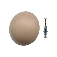 Zarážka dveřní Ø 60 mm, béžová + vrut, 2ks