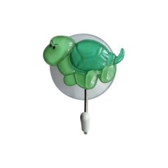 Háček přísavný QF s 3D obrázkem, želva, nerez, 2ks