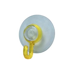 Háček přísavný QF typ 3250, transparentní žlutá, plast, 2ks