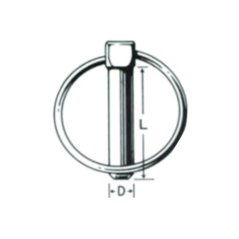 Závlačka pružná 3, 1ks