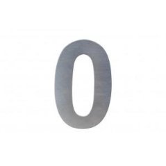 Domovní číslo 0, nerez, 100mm, 1ks