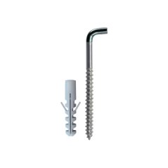 Hmoždinka s křidélky 6 PE + skoba, 5ks