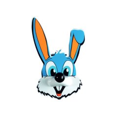 Háček samolepící QF typ 1920, králík, plast, 1ks