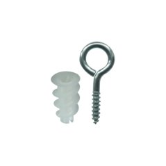 Hmoždinka do sádrokartonu, plast + oko zavřené, 5ks