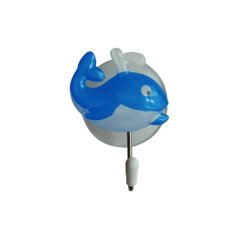 Háček přísavný QF s 3D obrázkem, velryba, nerez, 2ks