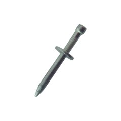 Hřebík kalený nastřelovací s podložkou, 3,7x16, zinek bílý, 100ks