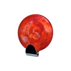 Háček samolepící QF typ 17 PK , nerez, plast - červená perleť, LUXURY EDITION,1ks