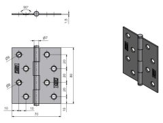 Pant kloubový KZ 80, 1 ks