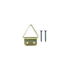Obrazový závěs trojúhelníkový 12, mosaz, 5ks
