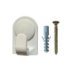 Háček Stabil s vrutem typ 1951, modrý, plast, 2ks