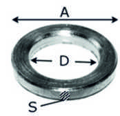 Kroužek pod závěsy 12mm, 10 ks
