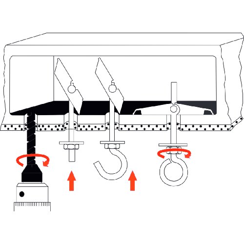 Kovová hmoždinka sklopná M5x70 + oko, 1ks