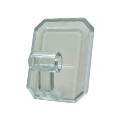 Háček samolepící QF typ 10, plast, transparentní, 1ks