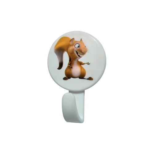 Háček samolepící QF typ 13 PK , veverka , plast, 1ks