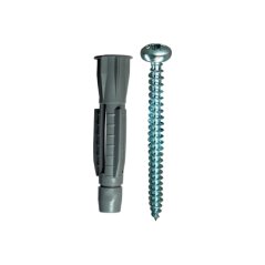 Hmoždinka uzlovací s lemem + vrut, 5 PE, 10ks