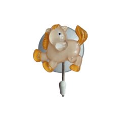 Háček přísavný QF s 3D obrázkem, kůň, nerez, 2ks