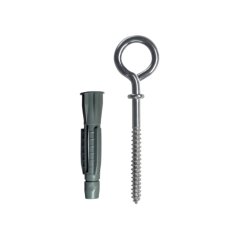 Hmoždinka uzlovací s lemem + oko zavřené, 10 PE, 2ks