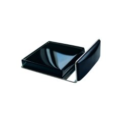 Zarážka samolepící na podlahu, typ1 G7, nerez, sklo černé, LUXURY EDITION, 1ks