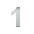 Domovní číslo 1, 150 mm, nerez, 1ks