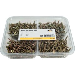 Vruty do dřeva SET, 550 ks