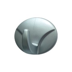 Háček samolepící QF typ 6, plast, stříbro matné, 2ks