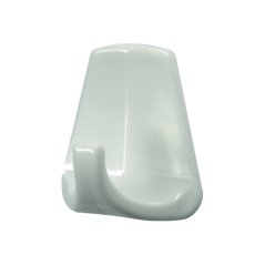 Háček samolepící QF typ 1207, bílá, plast, 2ks