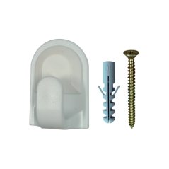 Háček Stabil s vrutem typ 1952, červený, plast, 2ks