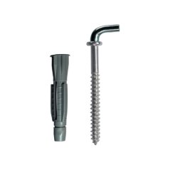 Hmoždinka uzlovací s lemem + skoba, 10 PE, 2ks