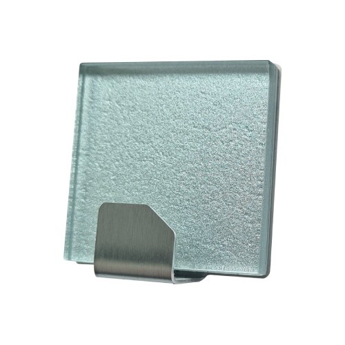 Háček samolepící QF typ 26 G9, nerez, sklo stříbrné, LUXURY EDITION, 1ks