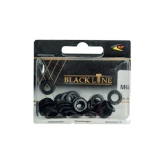 Podložka plochá M3, černá, DIN 125A, 30ks