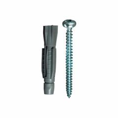 Hmoždinka uzlovací bez lemu + vrut, 6 PE, 10ks