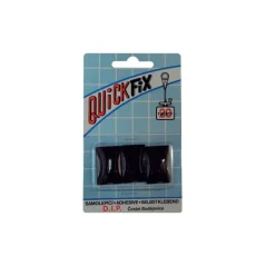 Háček samolepící QF typ 4, plast, černý,3ks