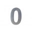 Domovní číslo 0, 150 mm, nerez, 1ks