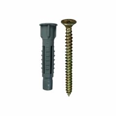 Hmoždinka víceúčelová s lemem + vrut, 10 PA, 5ks