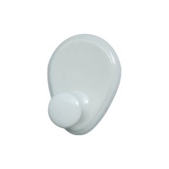 Háček samolepící QF typ 1170, bílá, plast, 2ks