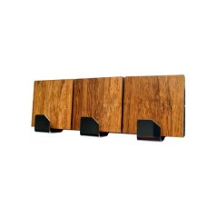 Háček samolepící QF typ 27 W1, nerez, dřevo, LUXURY EDITION, 1ks