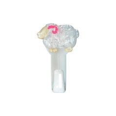 Háček přísavný QF s 3D obrázkem, beran, nerez, 2ks