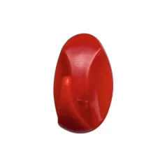 Háček samolepící QF typ 2, plast, červený, 2ks